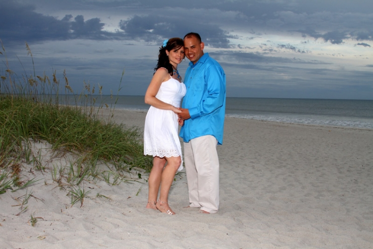 Couples Romantic Beach Photography & Engagement Photos Cocoa Beach FL