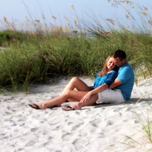 Couples Romantic Beach Photography & Engagement Photos Cocoa Beach FL